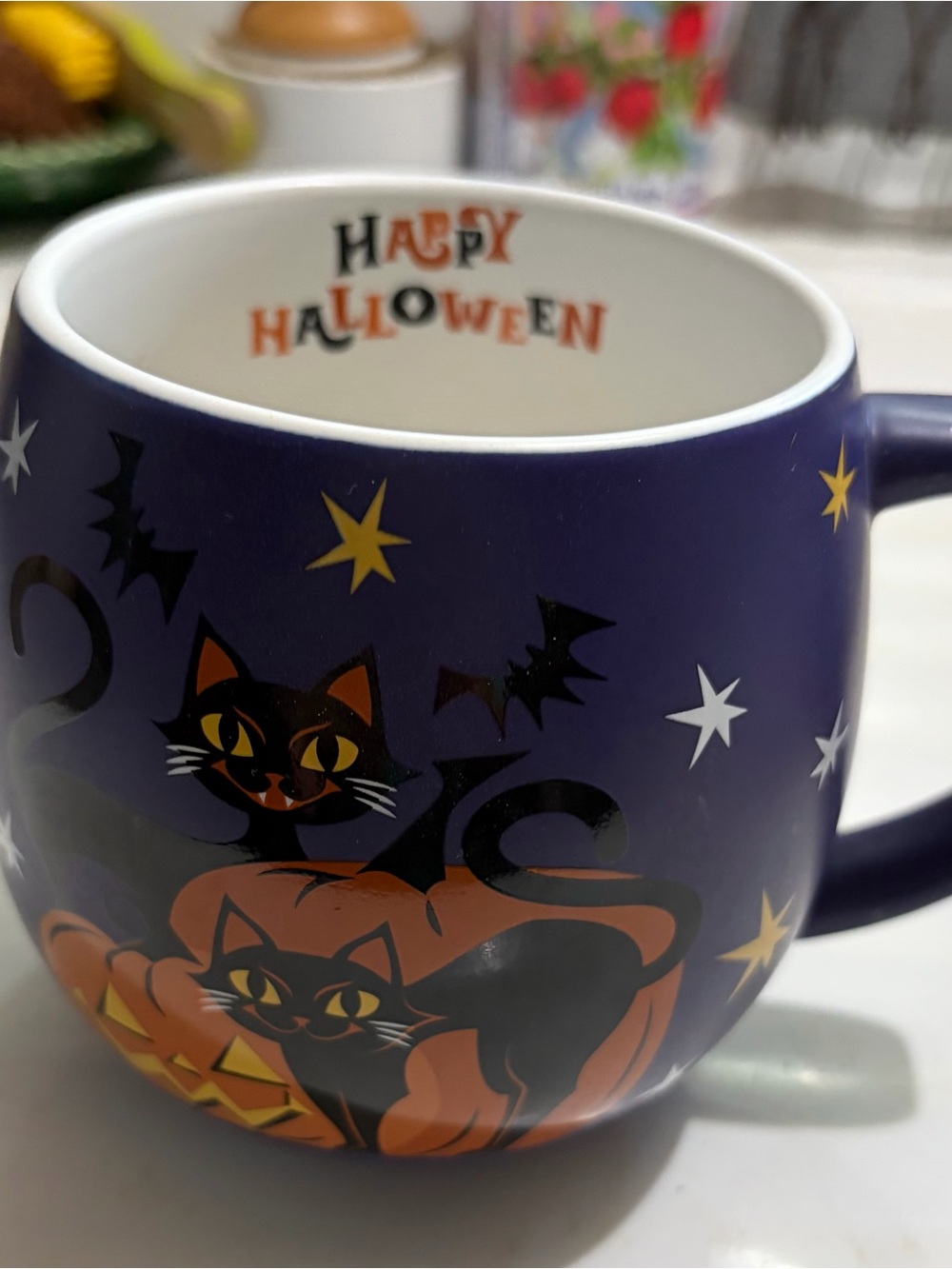 Halloween Black & Purple Ceramic Coffee Mug by